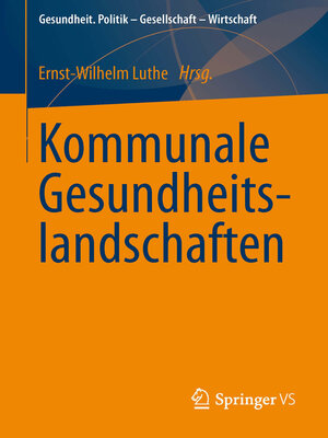 cover image of Kommunale Gesundheitslandschaften